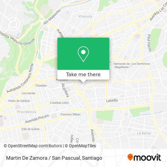 Martin De Zamora / San Pascual map
