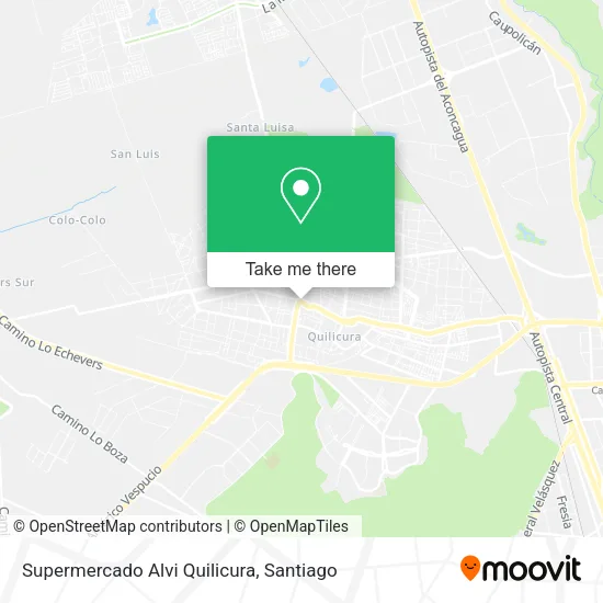 Supermercado Alvi Quilicura map