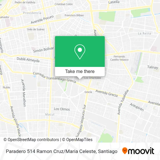 Paradero 514 Ramon Cruz / Maria Celeste map