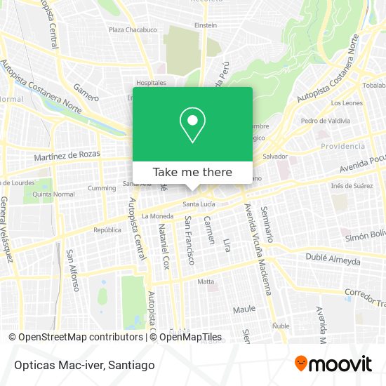 Opticas Mac-iver map