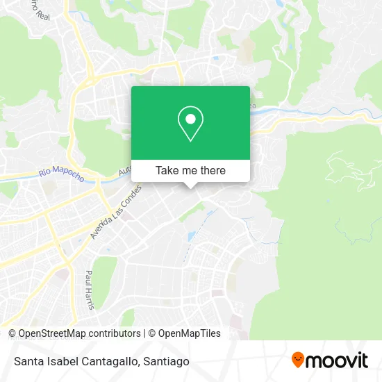 Santa Isabel Cantagallo map
