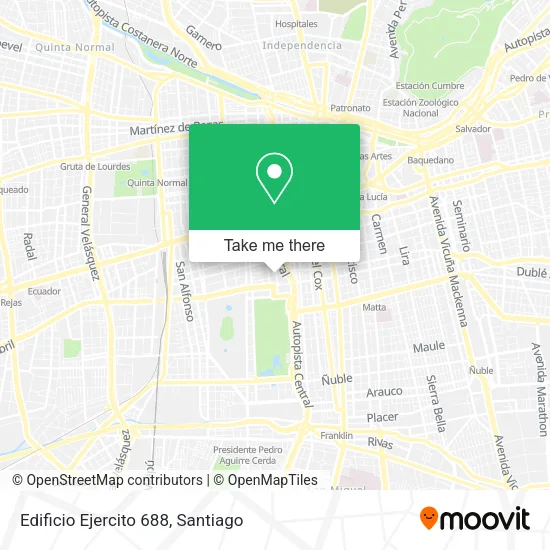 Edificio Ejercito 688 map