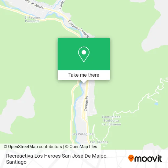 Recreactiva Los Heroes San José De Maipo map