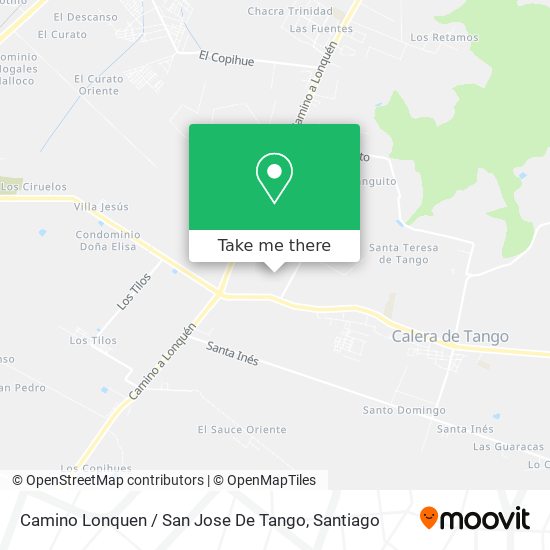 Camino Lonquen / San Jose De Tango map