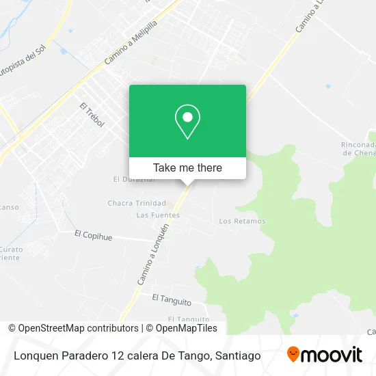 Lonquen Paradero 12 calera De Tango map