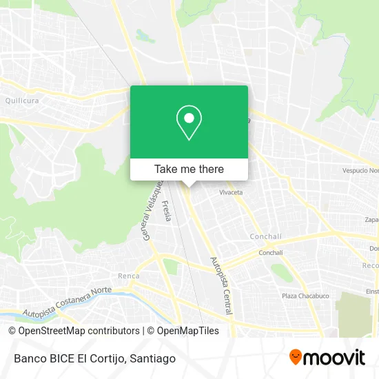 Banco BICE El Cortijo map