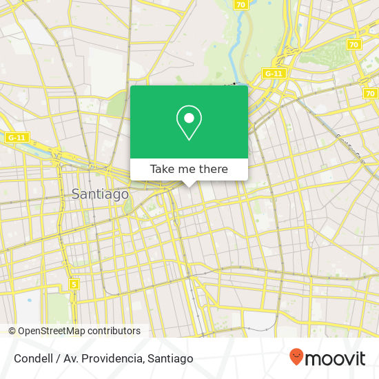 Condell / Av. Providencia map