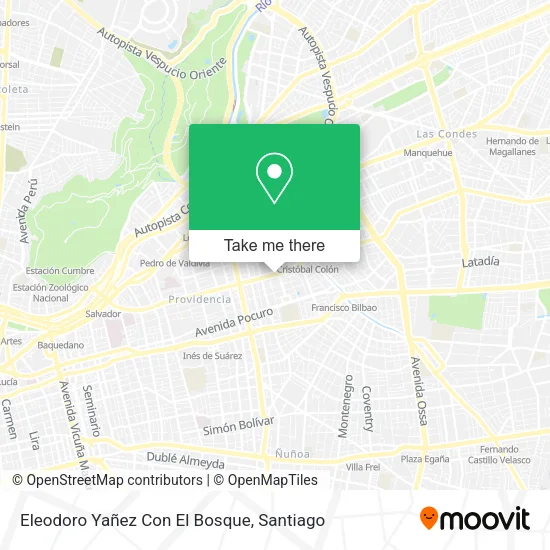 Eleodoro Yañez Con El Bosque map