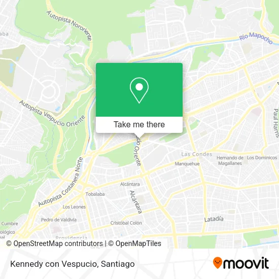 Kennedy con Vespucio map