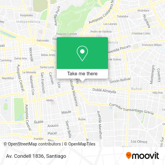 Av. Condell 1836 map