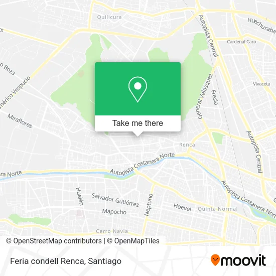 Feria condell Renca map