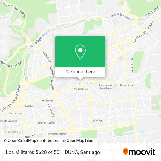 Los Militares 5620 of 501 IDUNA map