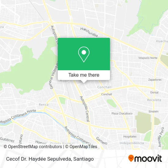 Cecof Dr. Haydée Sepulveda map
