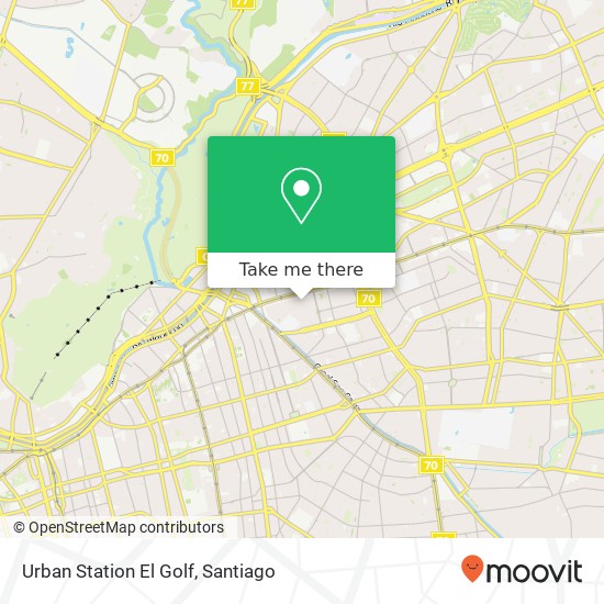 Urban Station El Golf map