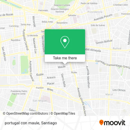portugal con maule map