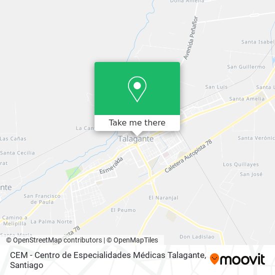 CEM - Centro de Especialidades Médicas Talagante map