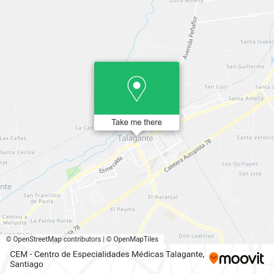 CEM - Centro de Especialidades Médicas Talagante map