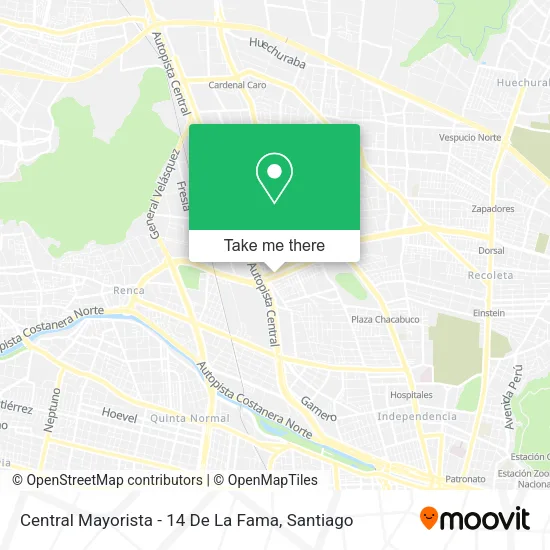 Central Mayorista - 14 De La Fama map