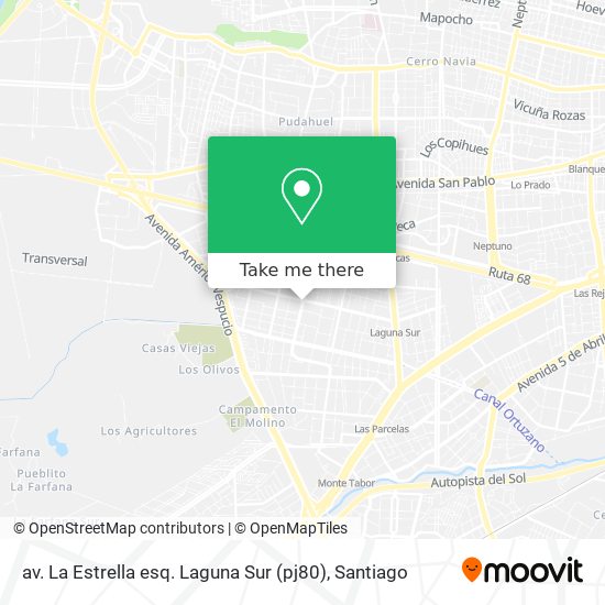 av. La Estrella esq. Laguna Sur (pj80) map