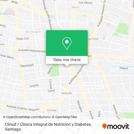 Clinud / Clinica Integral de Nutrición y Diabetes map