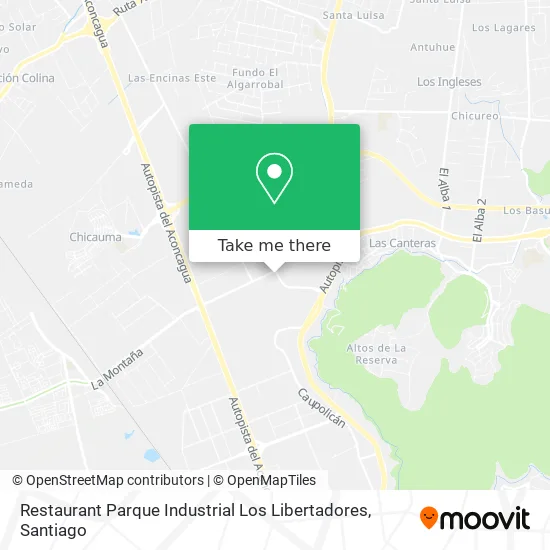 Restaurant Parque Industrial Los Libertadores map