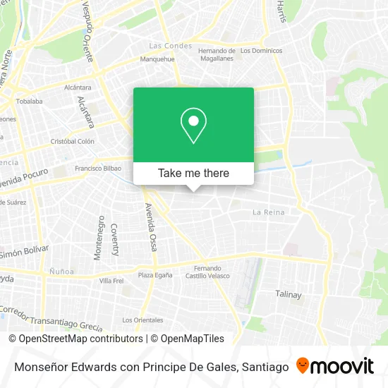 Monseñor Edwards  con Principe De Gales map