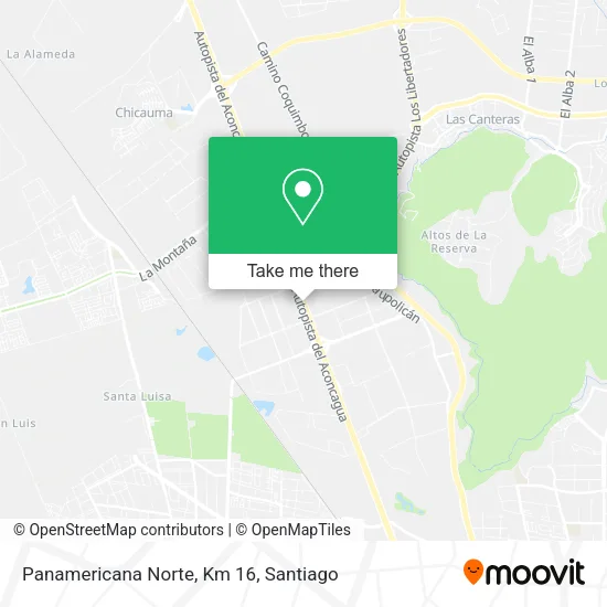 Panamericana Norte, Km 16 map