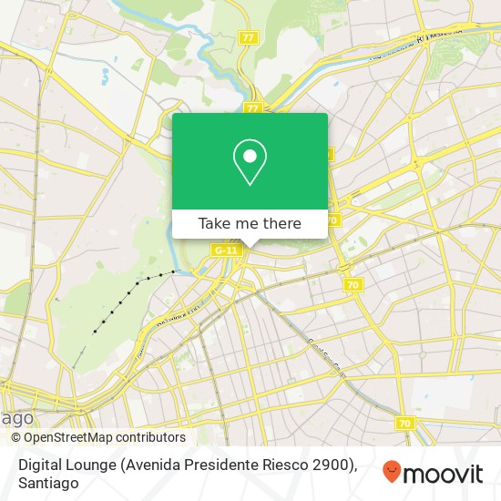 Digital Lounge (Avenida Presidente Riesco 2900) map
