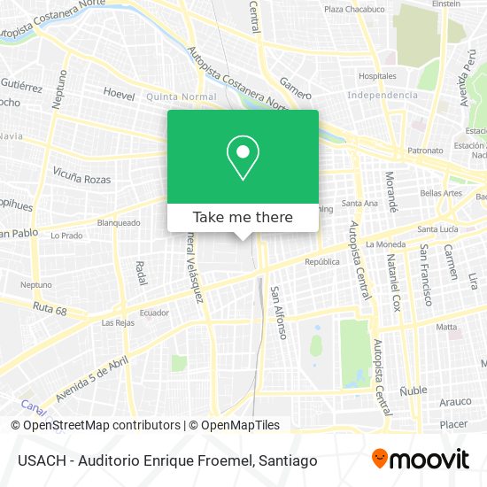 Mapa de USACH - Auditorio Enrique Froemel