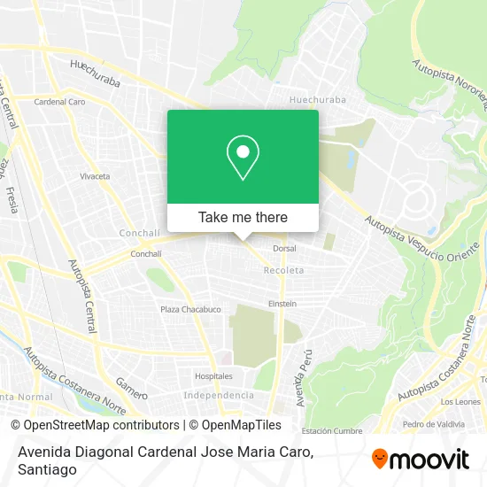 Avenida Diagonal Cardenal Jose Maria Caro map