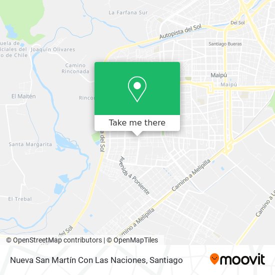 Mapa de Nueva San Martín Con Las Naciones