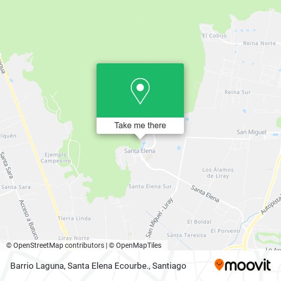 Barrio Laguna, Santa Elena Ecourbe. map