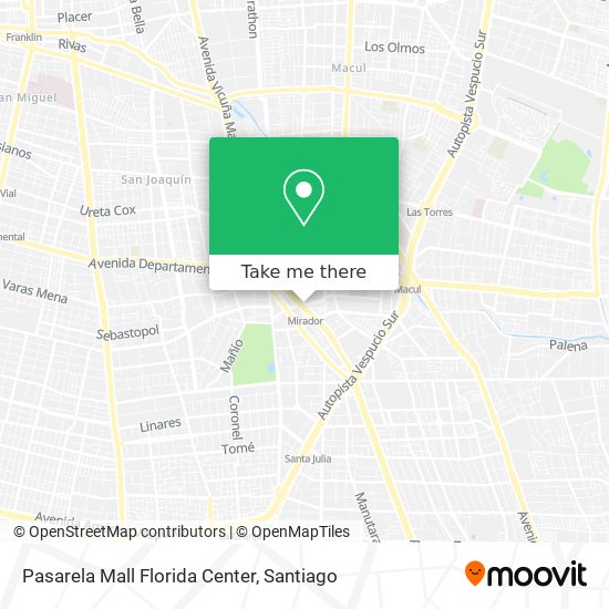 Pasarela Mall Florida Center map