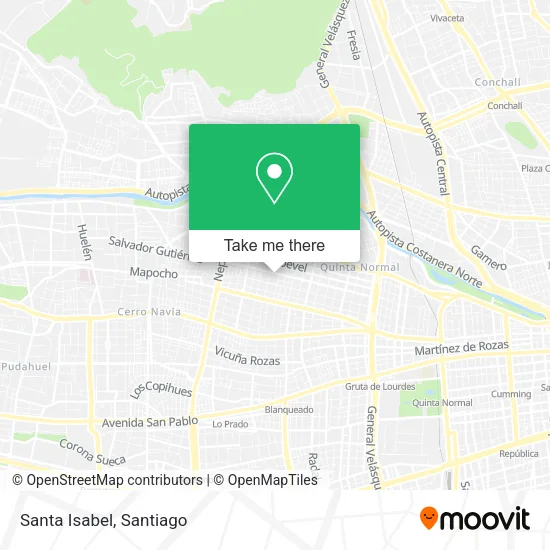 Santa Isabel map