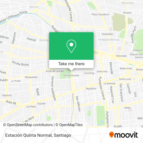 Estación Quinta Normal map
