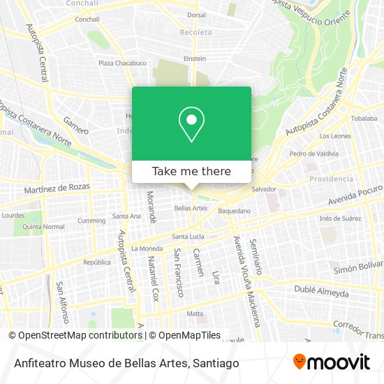 Anfiteatro Museo de Bellas Artes map