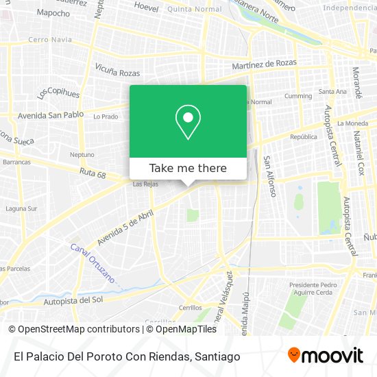 El Palacio Del Poroto Con Riendas map