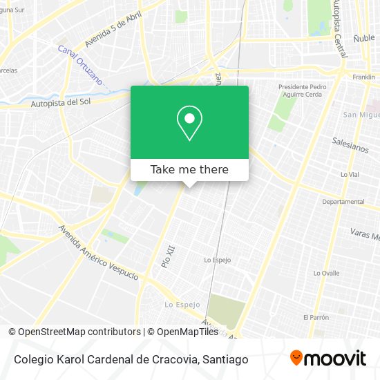 Colegio Karol Cardenal de Cracovia map