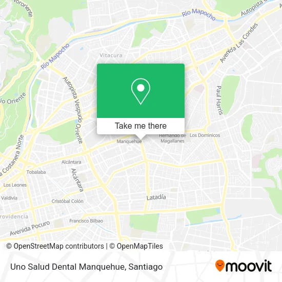 Uno Salud Dental Manquehue map