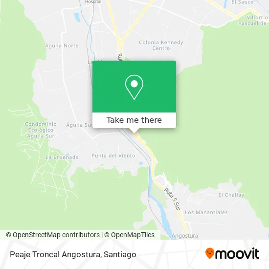 Peaje Troncal Angostura map