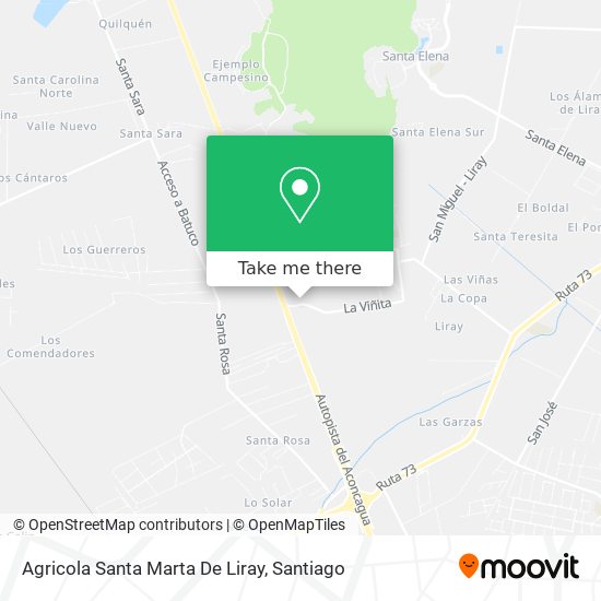 Agricola Santa Marta De Liray map