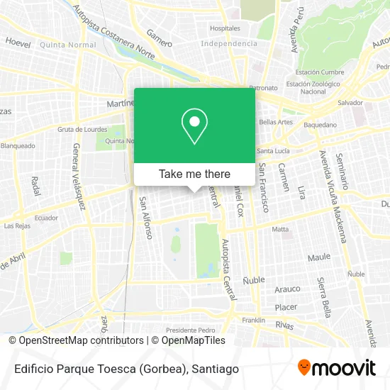 Edificio Parque Toesca (Gorbea) map