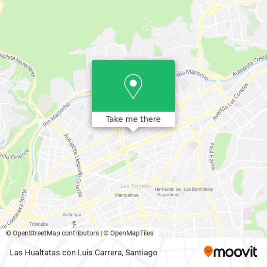 Mapa de Las Hualtatas con Luis Carrera