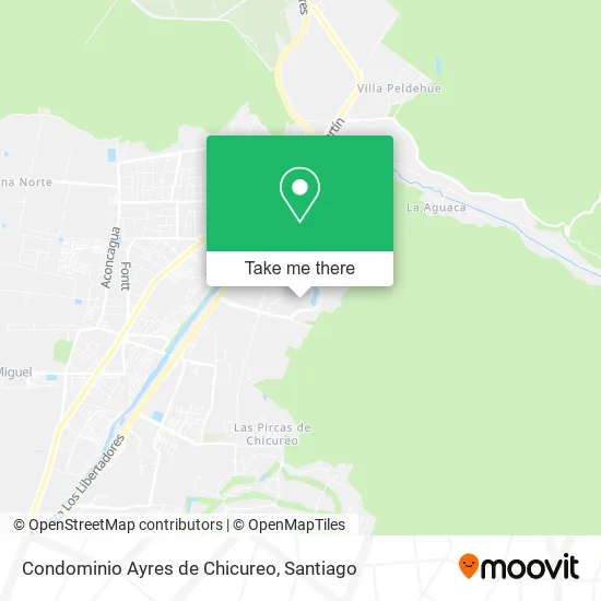 Condominio Ayres de Chicureo map