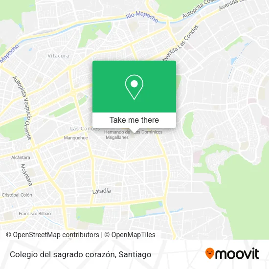 Colegio del sagrado corazón map