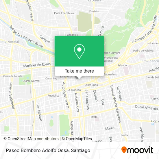 Paseo Bombero Adolfo Ossa map