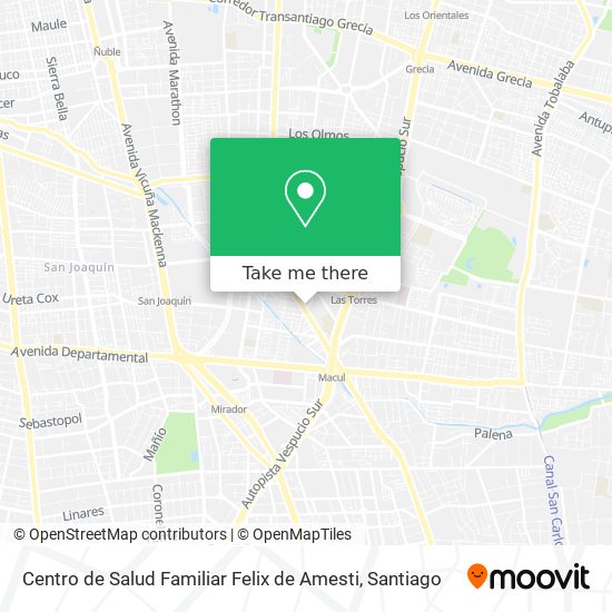 Centro de Salud Familiar Felix de Amesti map