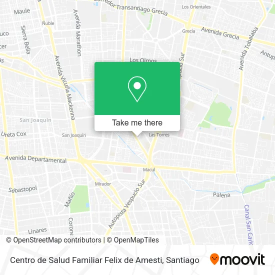 Centro de Salud Familiar Felix de Amesti map