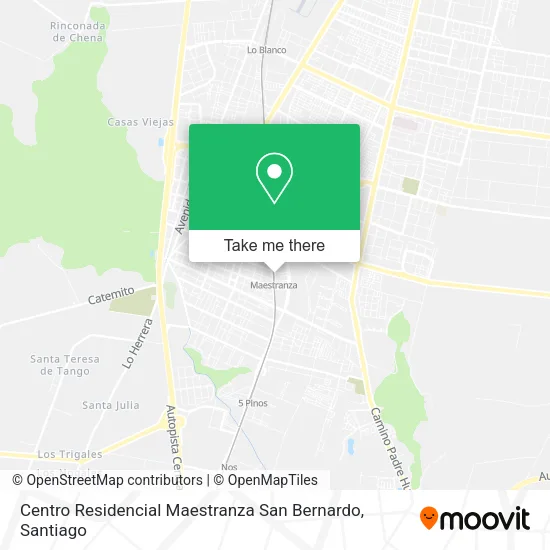 Centro Residencial Maestranza San Bernardo map