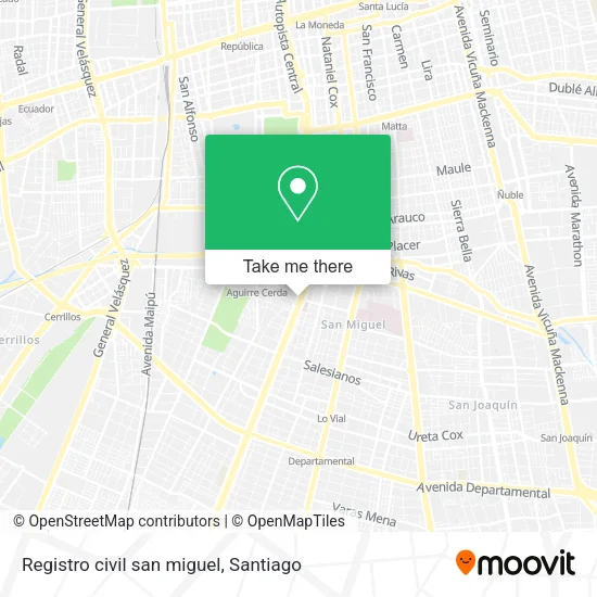 Registro civil san miguel map